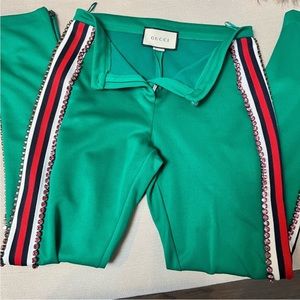 $2200 Gucci Leggings with Crystals